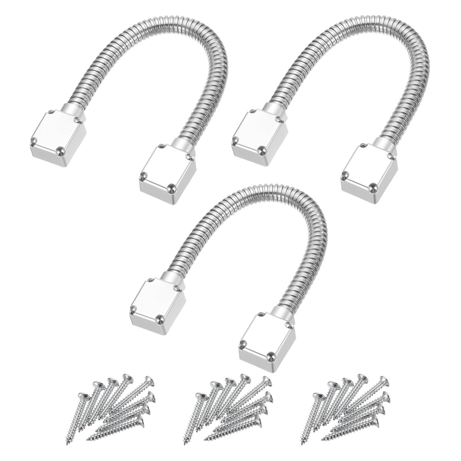 3 Pcs 400 x 14mm Flexible Door Wire Protection Sleeving Conduit with Ends