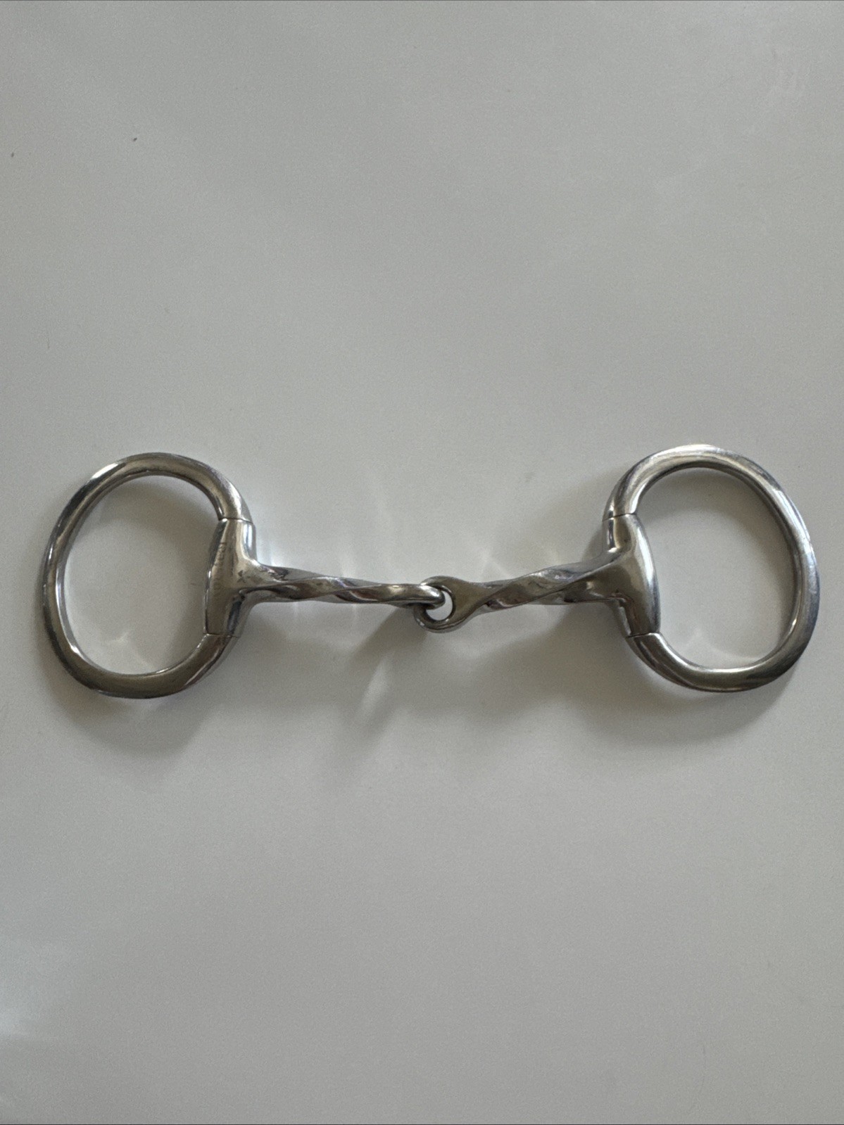 Korsteel Slow Twist Eggbutt, ENGLISH HORSE BIT, 5”, Used
