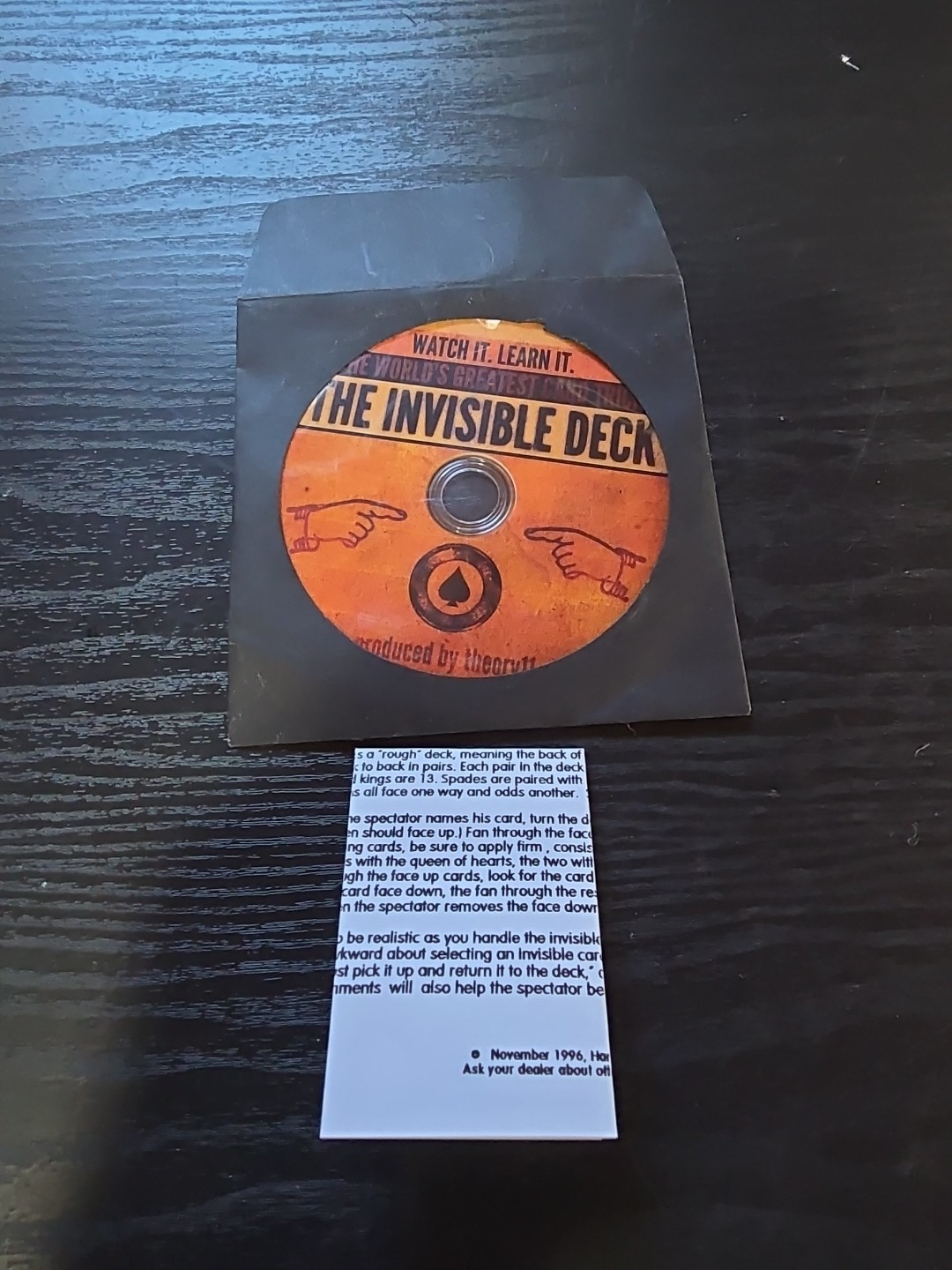 The Invisible Deck theory11 DVD