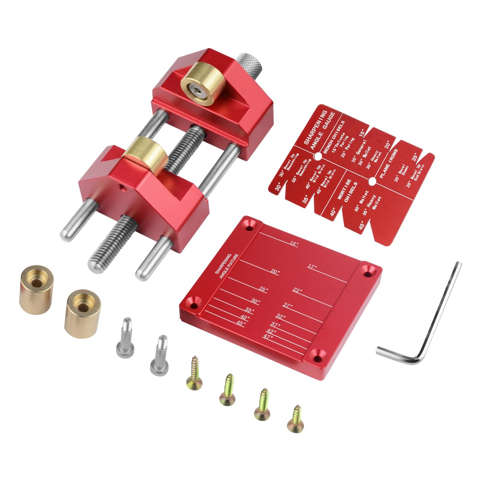 Red Honing Guide Tool Honing guide system Comprehensive Chisel Sharpening Kit🎉
