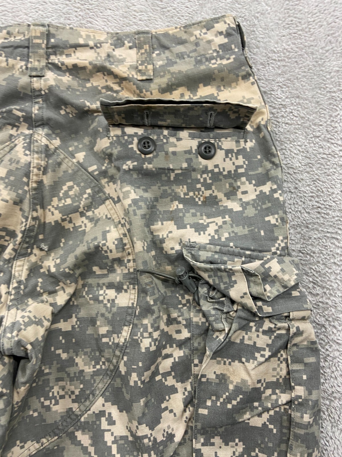Military Combat Cargo Trousers Medium Digital Camo Insect Shield Ripstop USA