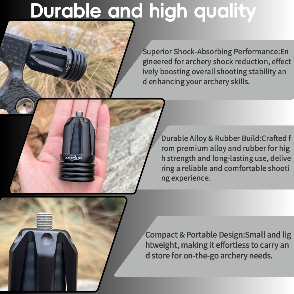 Riser Shock Bow Stabilizer Damper Silencer Absorber Archery Hunting Compound Bow