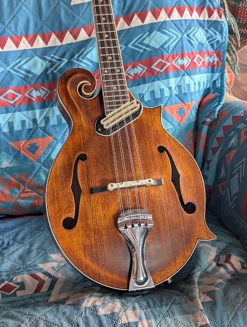 NEW F STYLE ACOUSTIC ELECTRIC MANDOLIN / U.S.LUTHIER MADE/ 2026 /FANCY MAPLE