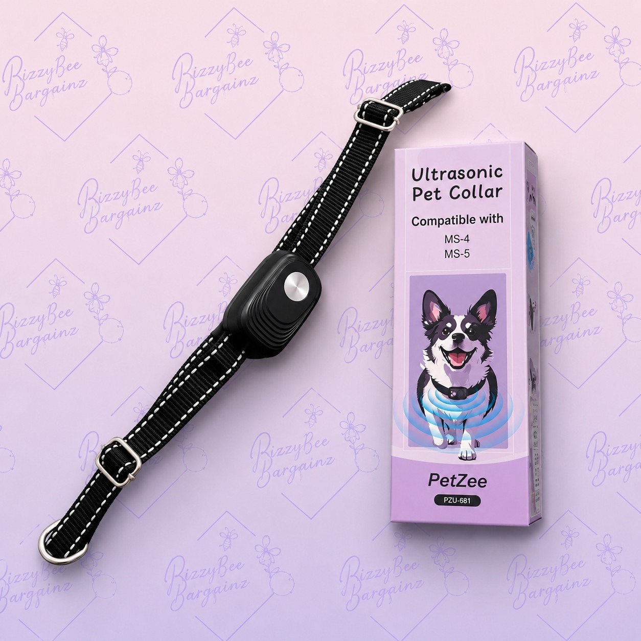 NEW Automatic Pet Doggie Door Collar 68T Black for MS-4 & MS-5,  Free Shipping!