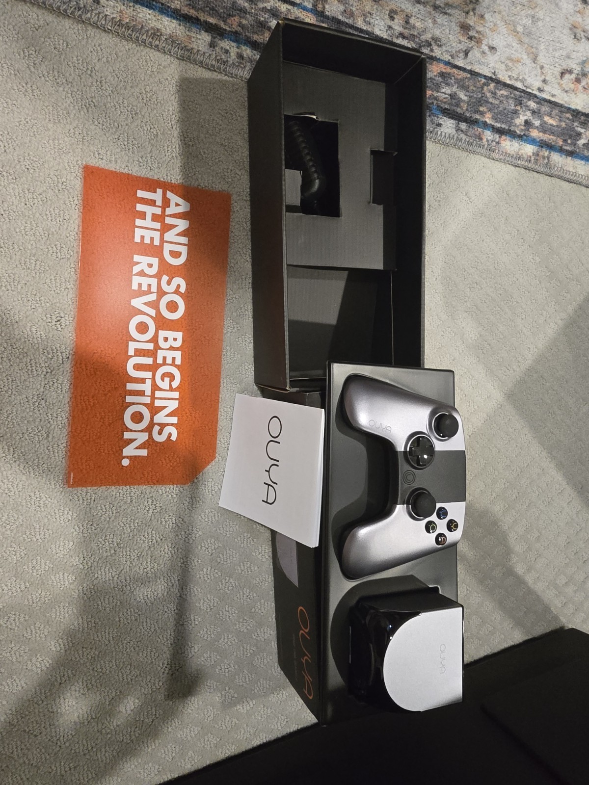 Ouya Console With Controller And Power Cable