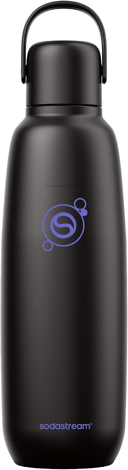 SodaStream Fizz & Go Cool Stainless Steel Insulated Carbonated Water Bottle 0.9L