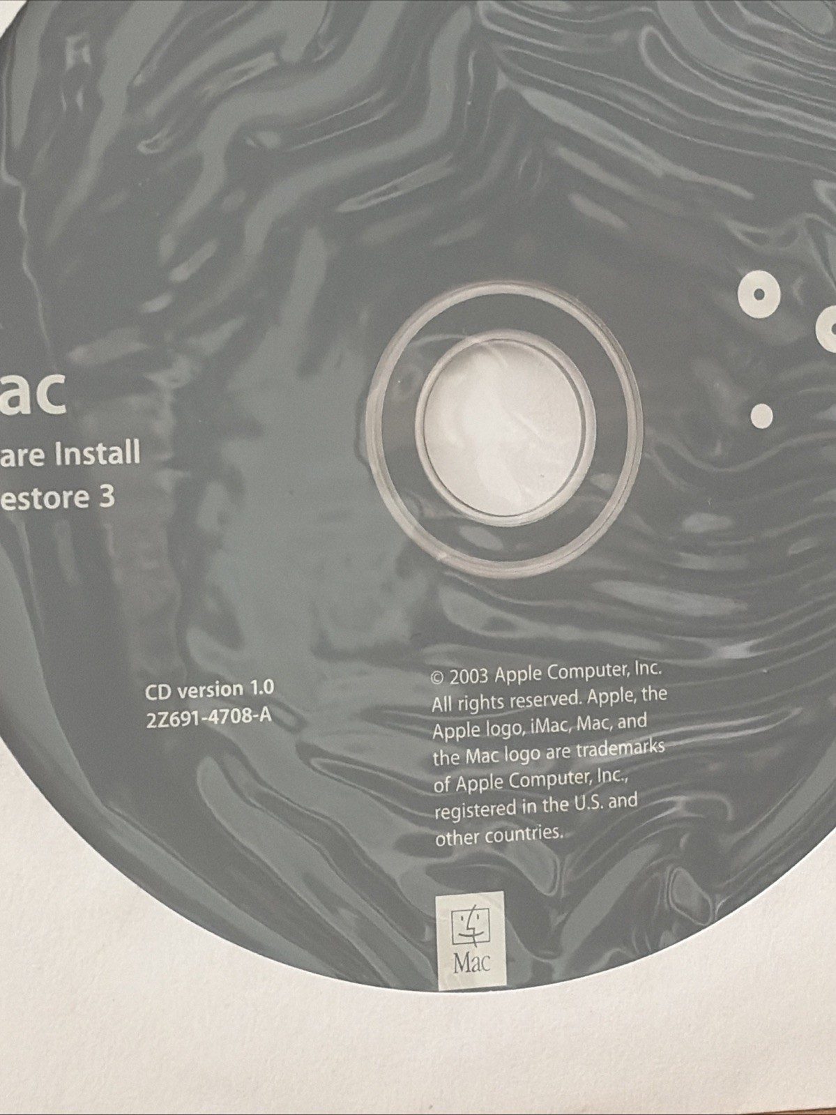 VTG 2003 Apple iMac OS X Version 10.3.1 Install Discs Set