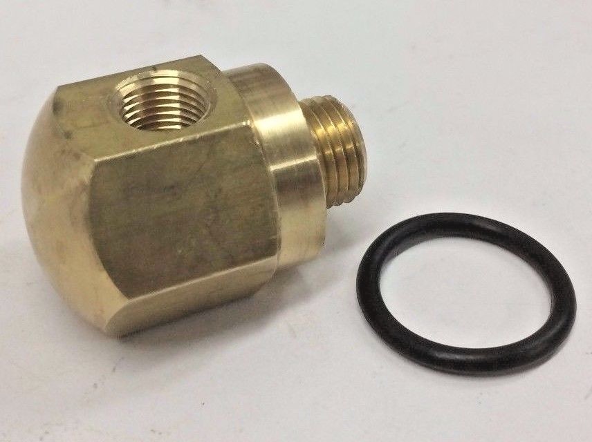 BRASS OIL PRESSURE GAUGE FITTING HARLEY ROCKER BOX SHOVELHEAD IRONHEAD SPORTSTER