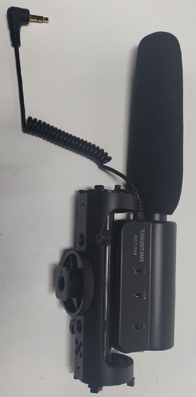 Takstar SGC-598 Shotgun Video Microphone Camera Interview Recording Mic DSLR