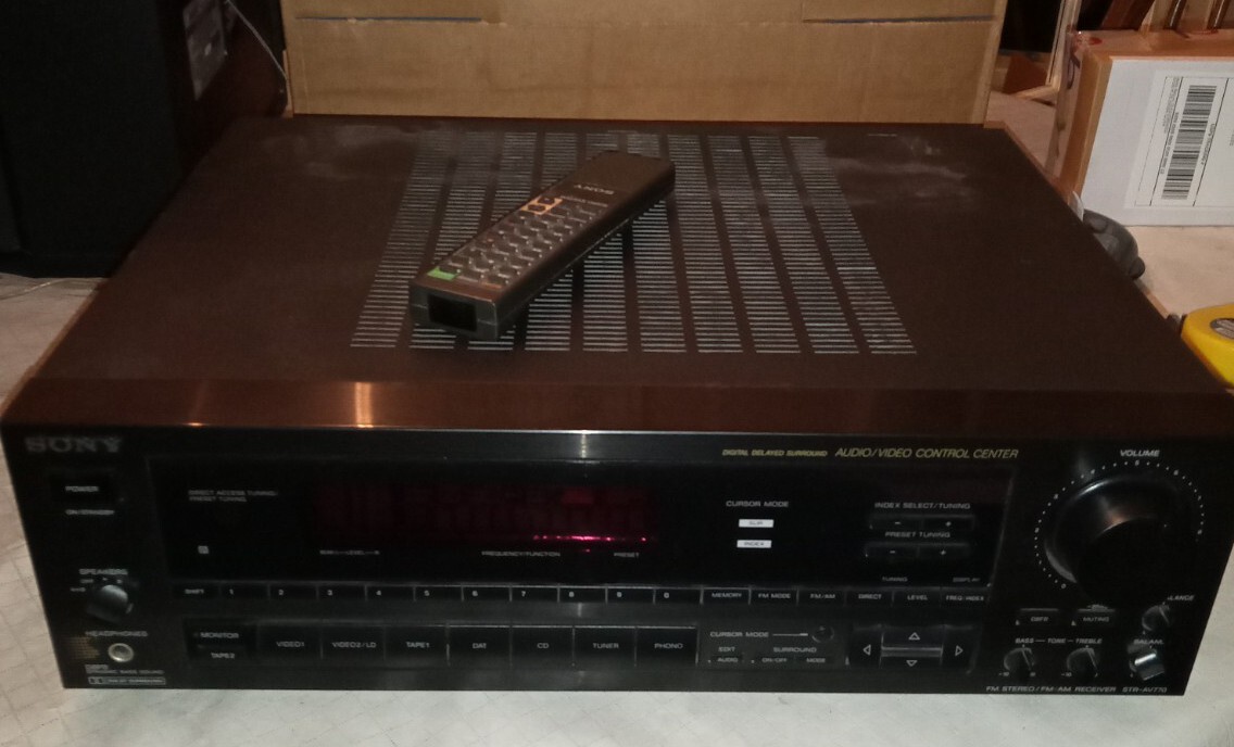 Sony STR-AV770X Audio Video Control Center AM FM Stereo Receiver + Remote bundle