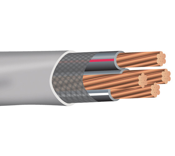 3-3-3-5 Copper SER Service Entrance Cable (115 Amp) 600V (Length 10ft to 1000ft)