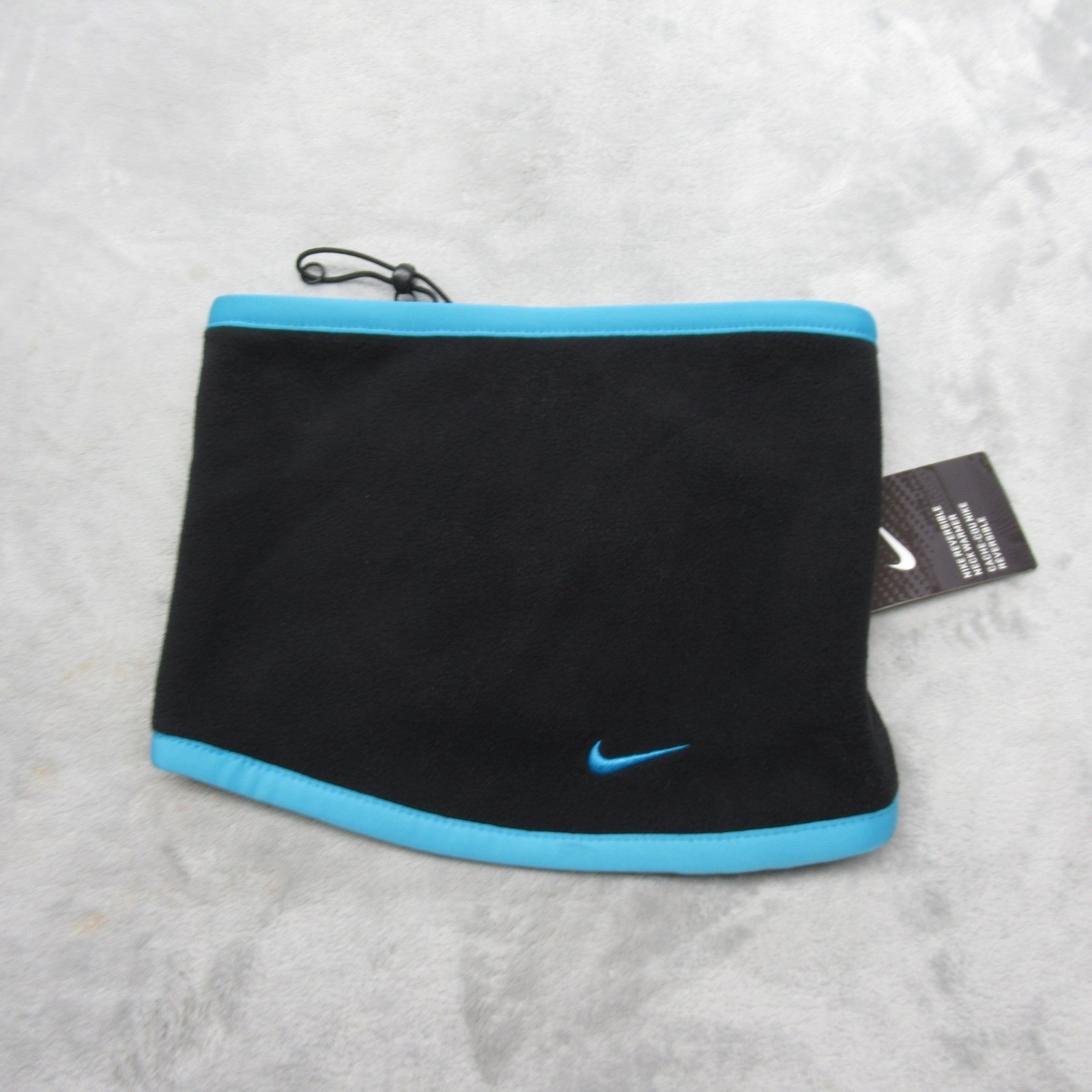 Nike Neck Warmer Unisex OSFM Reversible Blue Black Fleece Activewear Outdoor NWT