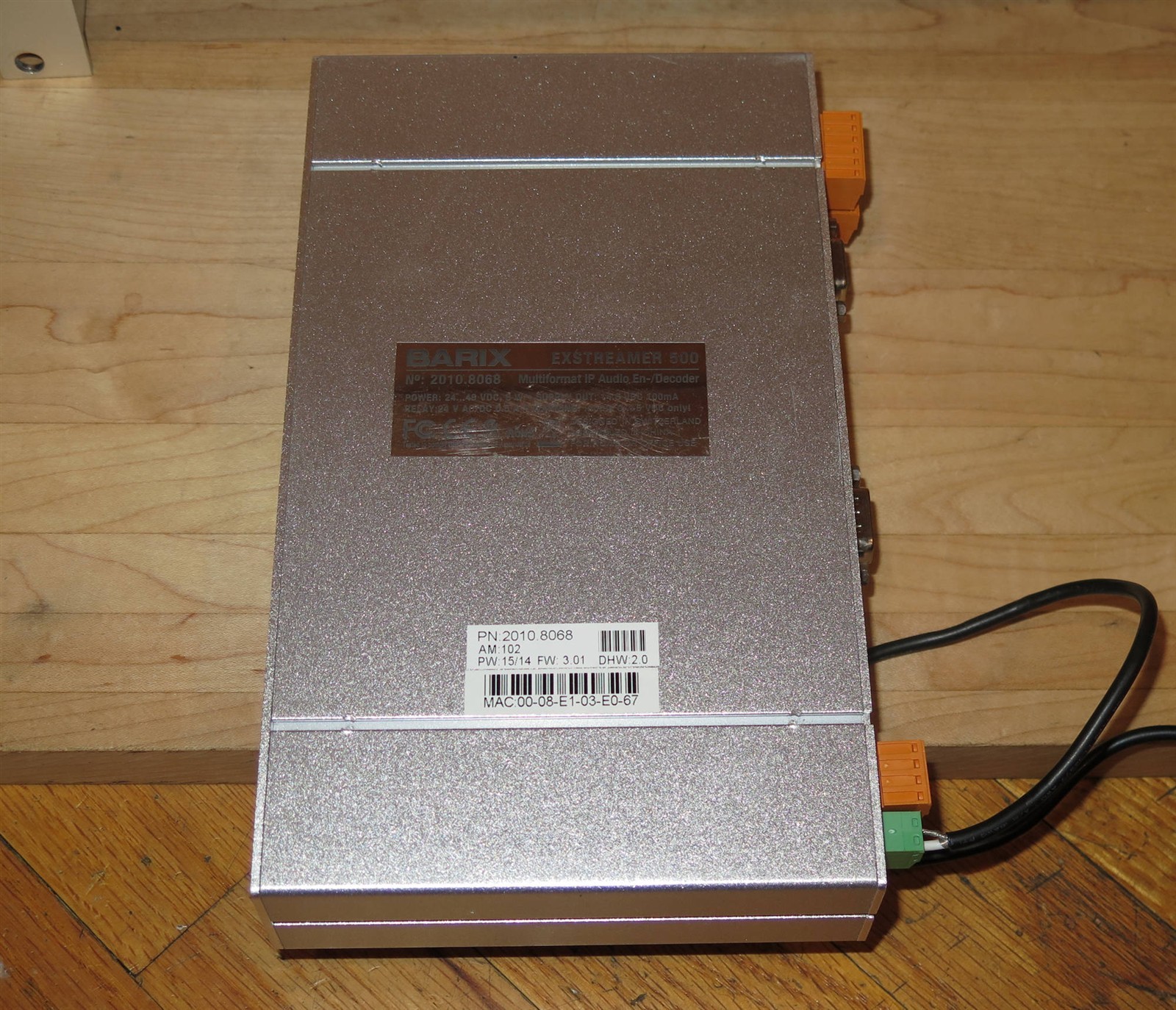 Barix Exstreamer 500 Multi-Format Audio IP Network Encoder/Decoder