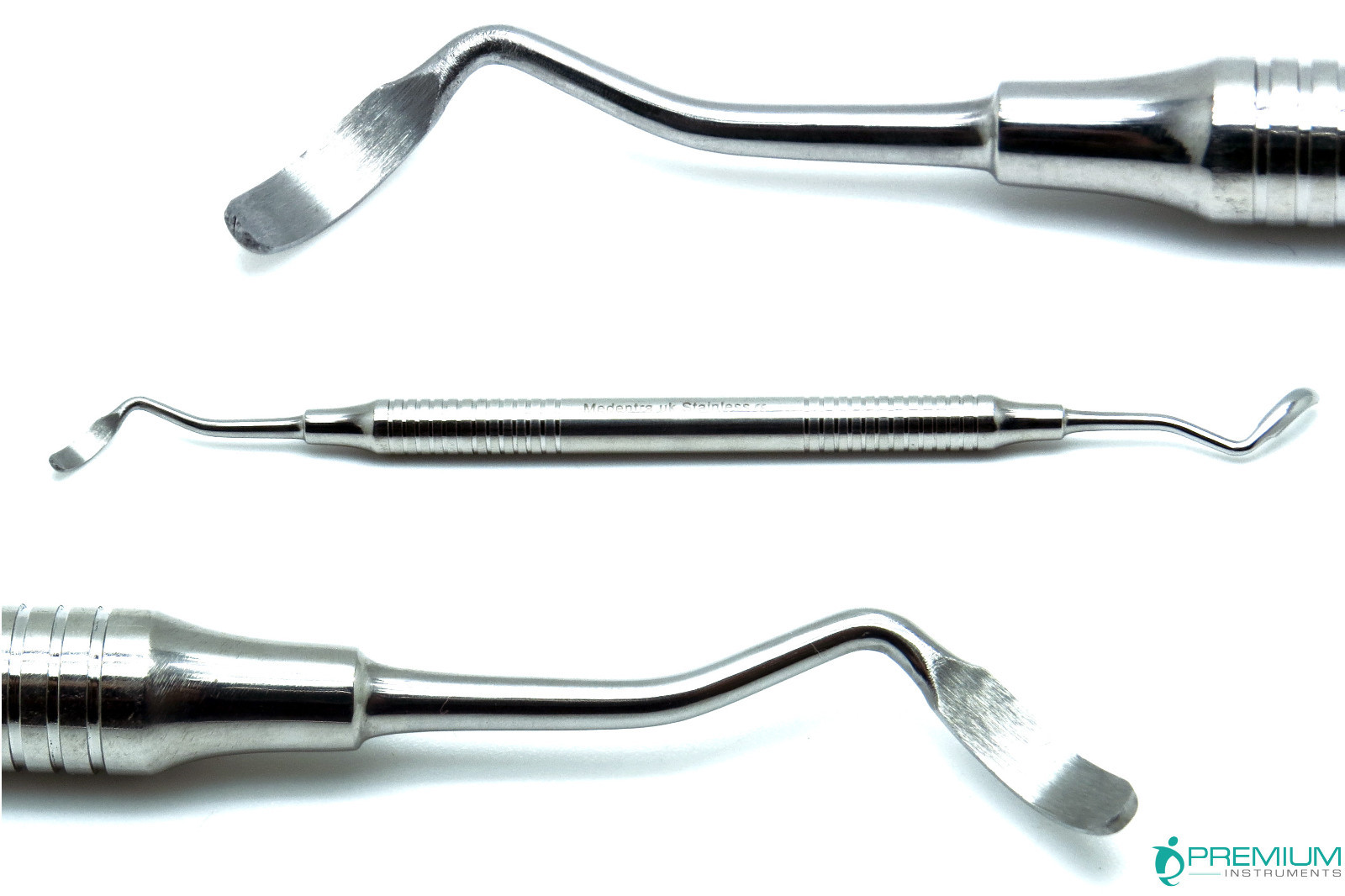 Dental Grafting Scraper Curved Blades Surgical Double Ended Instruments