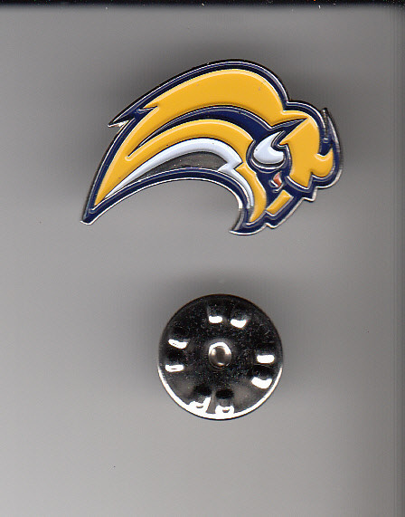 BUFFALO SABRES NHL Hockey Team METAL LAPEL PIN New Sealed Mint YELLOW LOGO