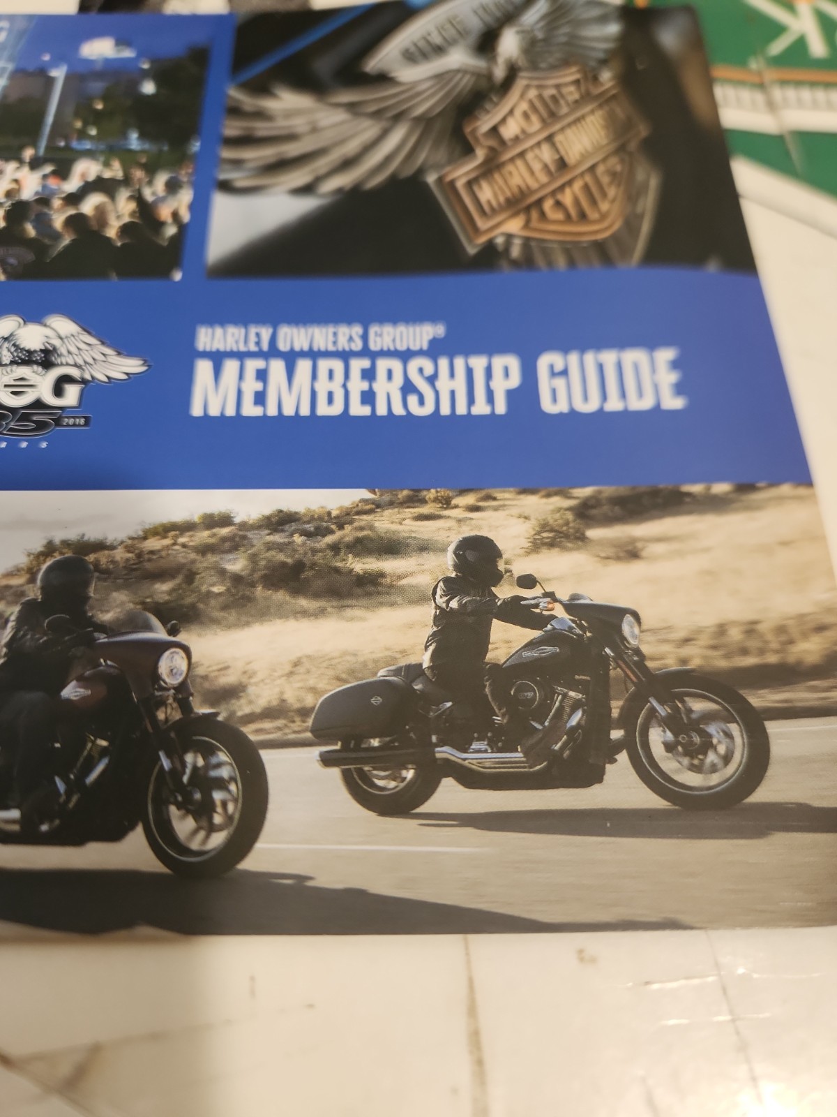 Harley-Davidson HOG Tin (Harley Owners Group) Includes Patch • Pin • Bell