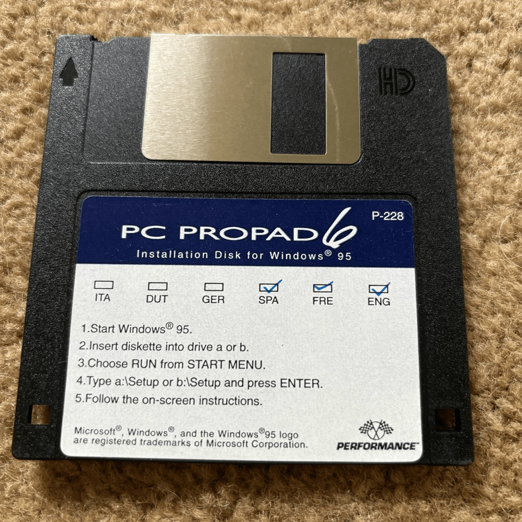 PC PROPAD 6 Installation Disk For Windows 95 P-228