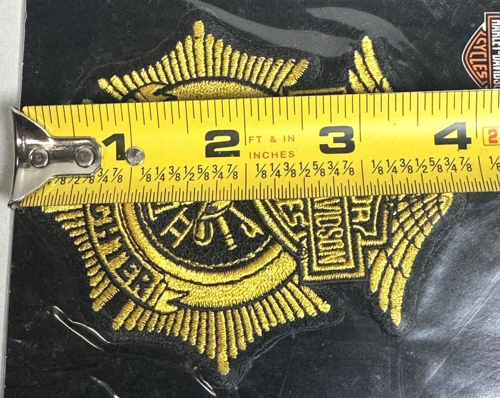 Sealed In The Pack Harley-Davidson Firefighter Sew On Patch