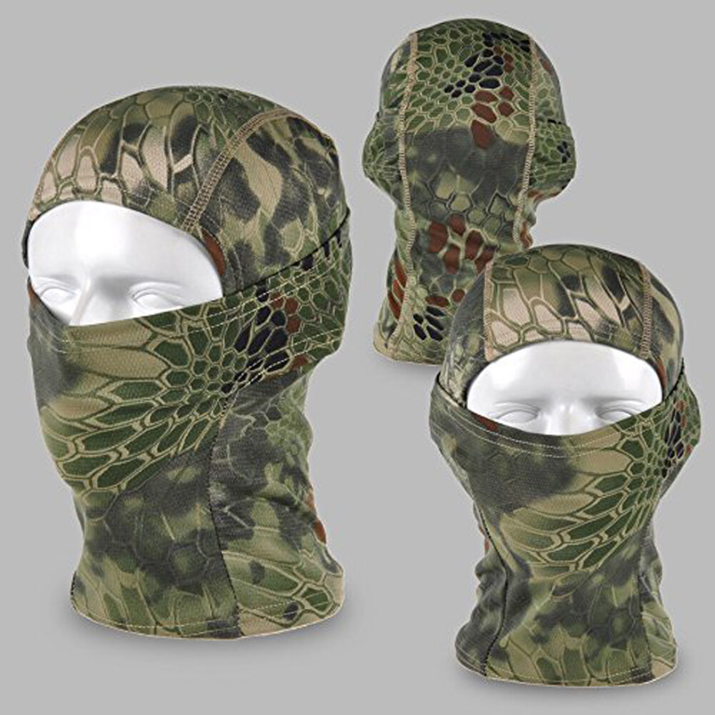 Camo Tactical Motorcycle Cycling Hunting Outdoor Ski Face Mask Helmet Liner USA