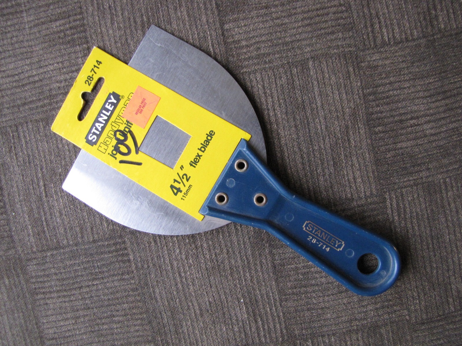 Joint / Broad Knife - STANLEY HANDYMAN:  28-714 4 1/2" Flex Blade NOS CIRC 1985