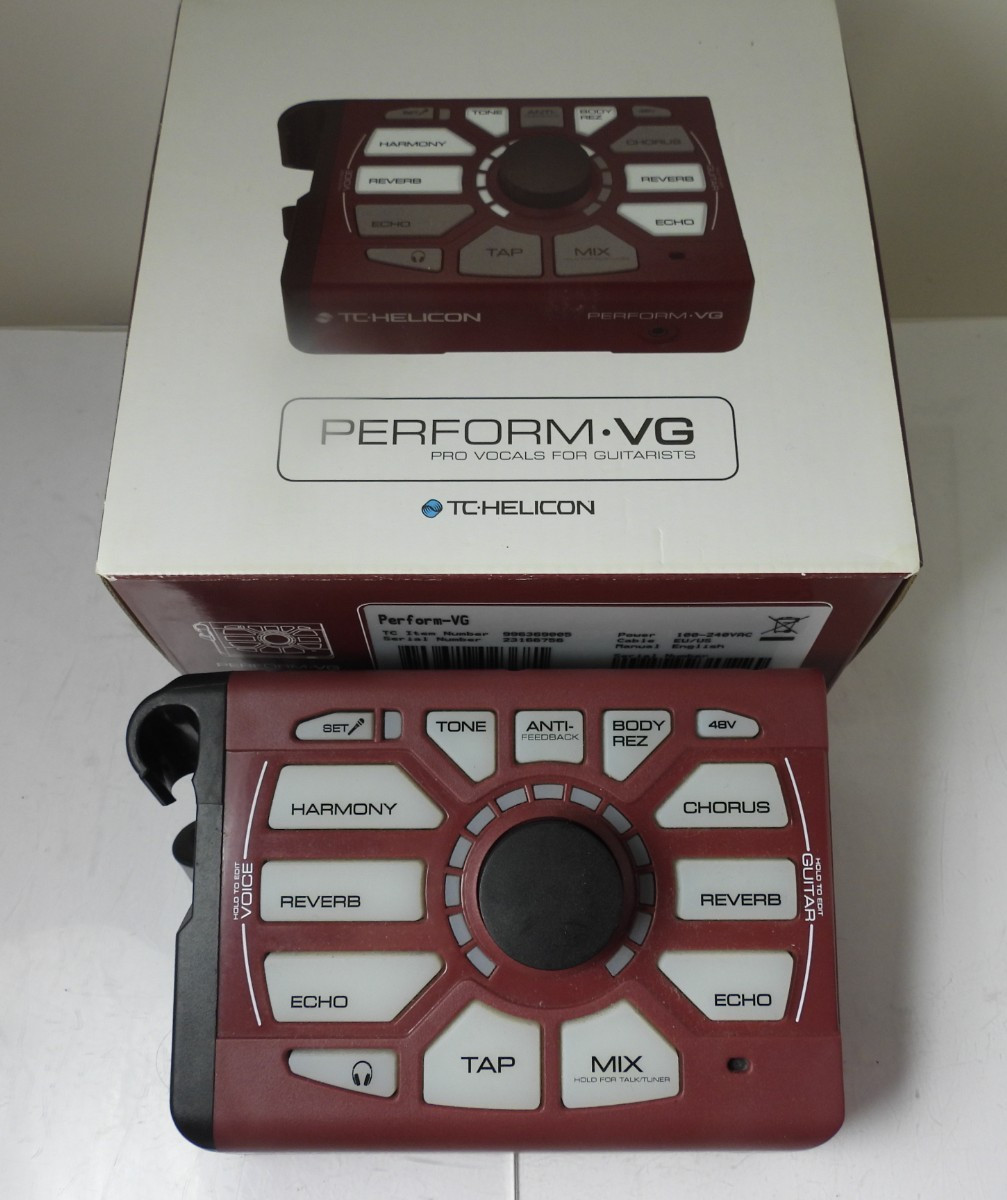 TC Helicon Perform VG Vocal Effects Pedal Mic Stand Mountable Reverb Echo