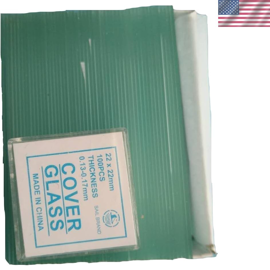 Achromatic 50PCS Blank Microscope Slides & 100PCS Glass Cover, Safe for Lab Use
