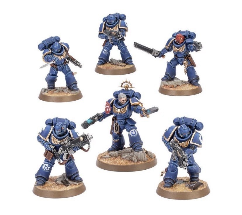 Space Marine Lieutenant, Intercessor Squad Warhammer40k 11th Edition Intro set