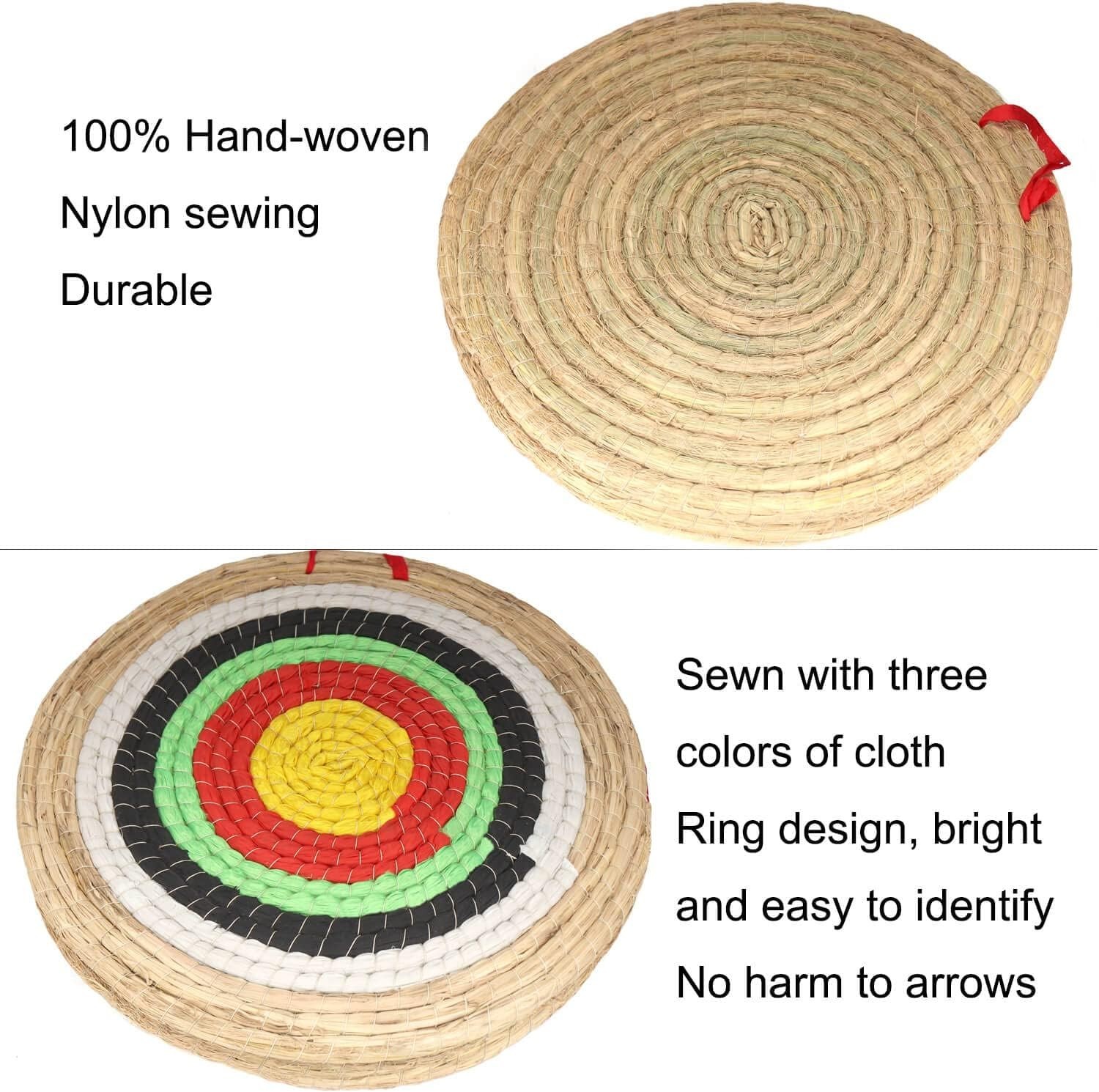 Eco-Friendly Straw Archery Target 19.7" with 5 Layers - Perfect for Practicing