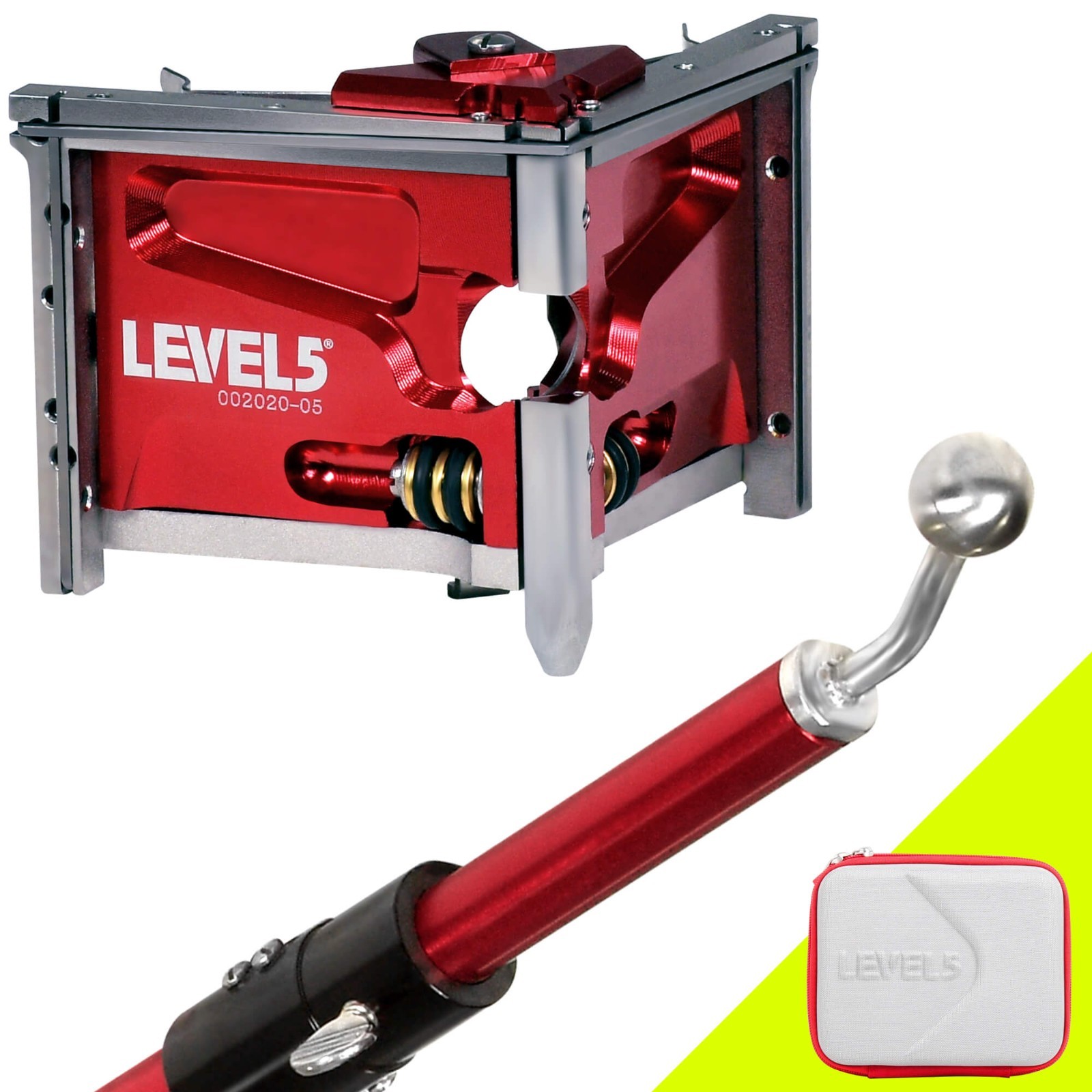 LEVEL5 Drywall Tools - 3" Corner Finisher (Angle Head) + 54" Handle | 4-533