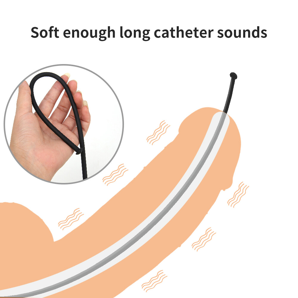 4 Size Silicone Urethral Urethra Penis Plug Dilator Urethral Rod Sounding Long