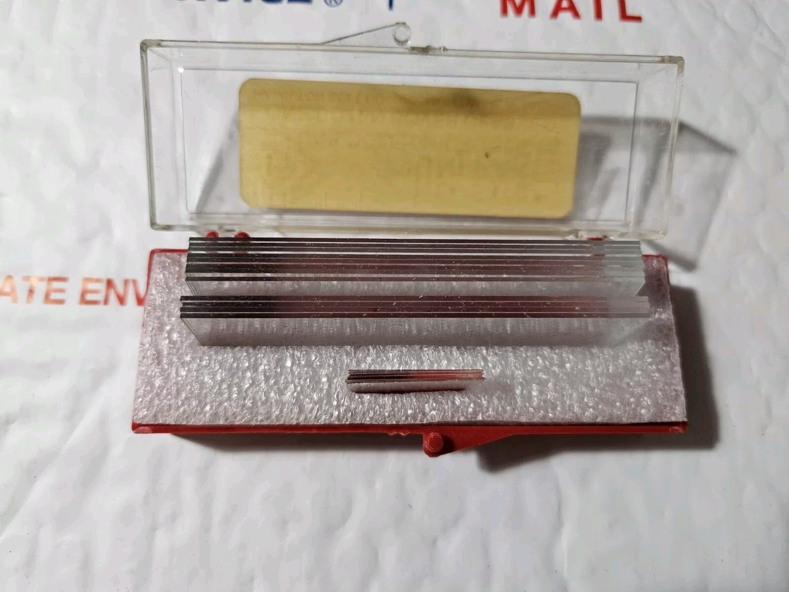 Vtg Microscope Slides and Covers 12ea. No.5370 “Uni-pak” Hamilton Bell Co, inc.