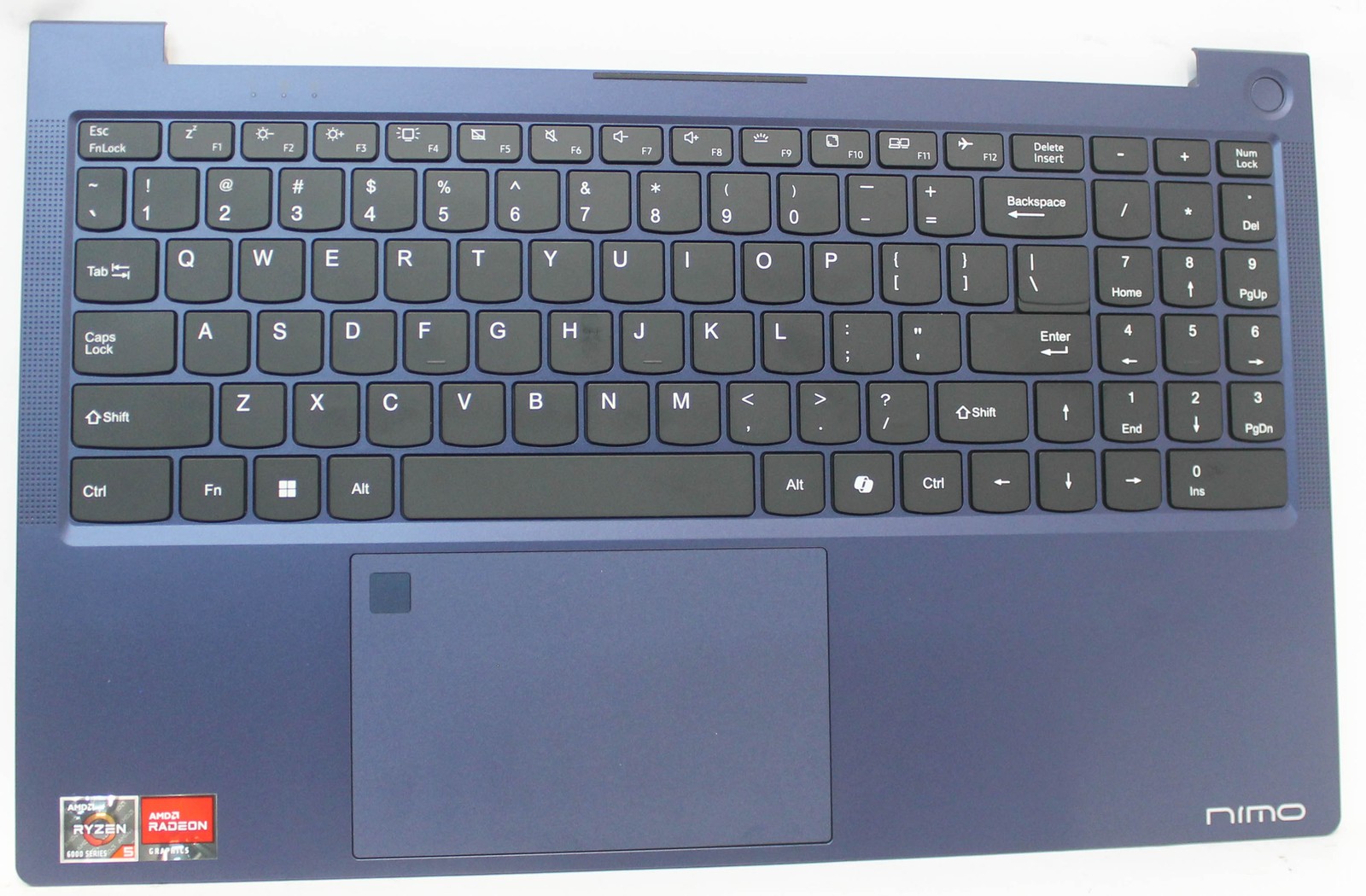 NIMO-N153-PLMRST NIMO PALMREST TOP COVER W/KB US FP BL NIMO N153 "GRADE A"