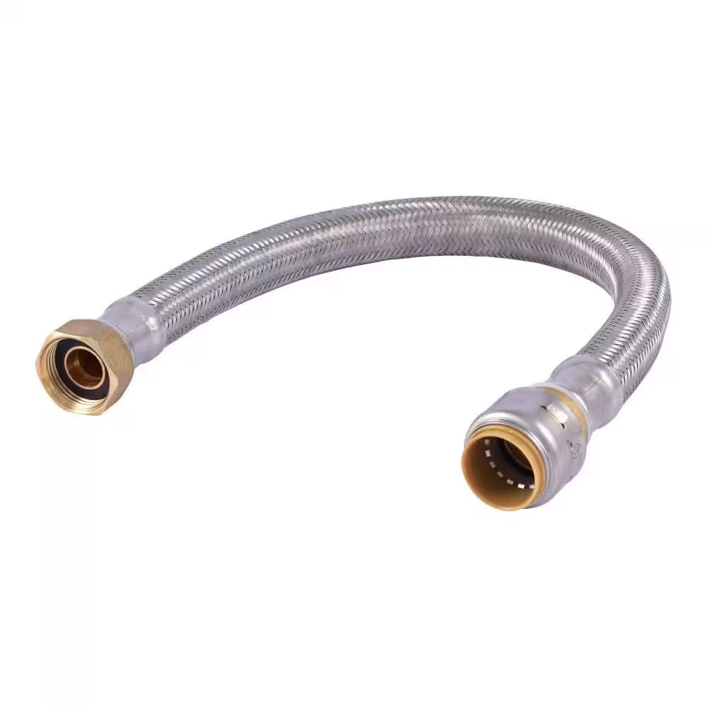 Max 3/4 In. Push-To-Connect X 3/4 In. FIP X 18 In. Braided Stainless Steel Water