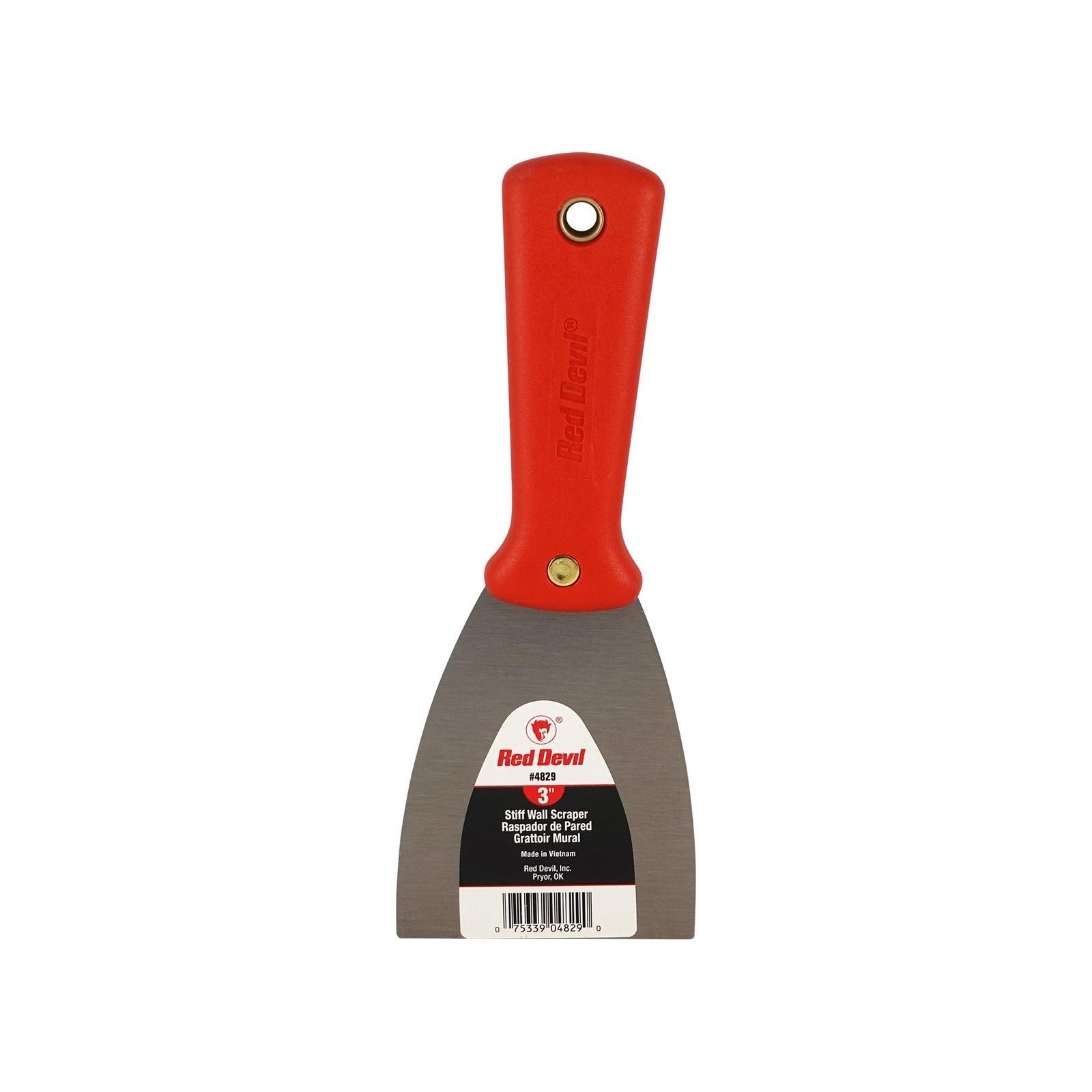 Red Devil 4829 Wall Scraper, 3", Black