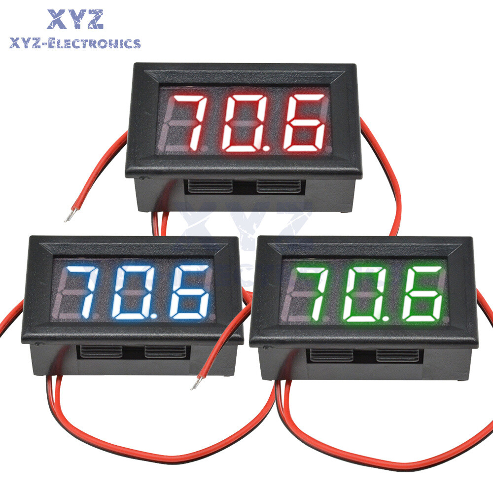 AC 70V-500V 0.56" LED Panel Digital Voltmeter Voltage Meter Blue/Green/Red