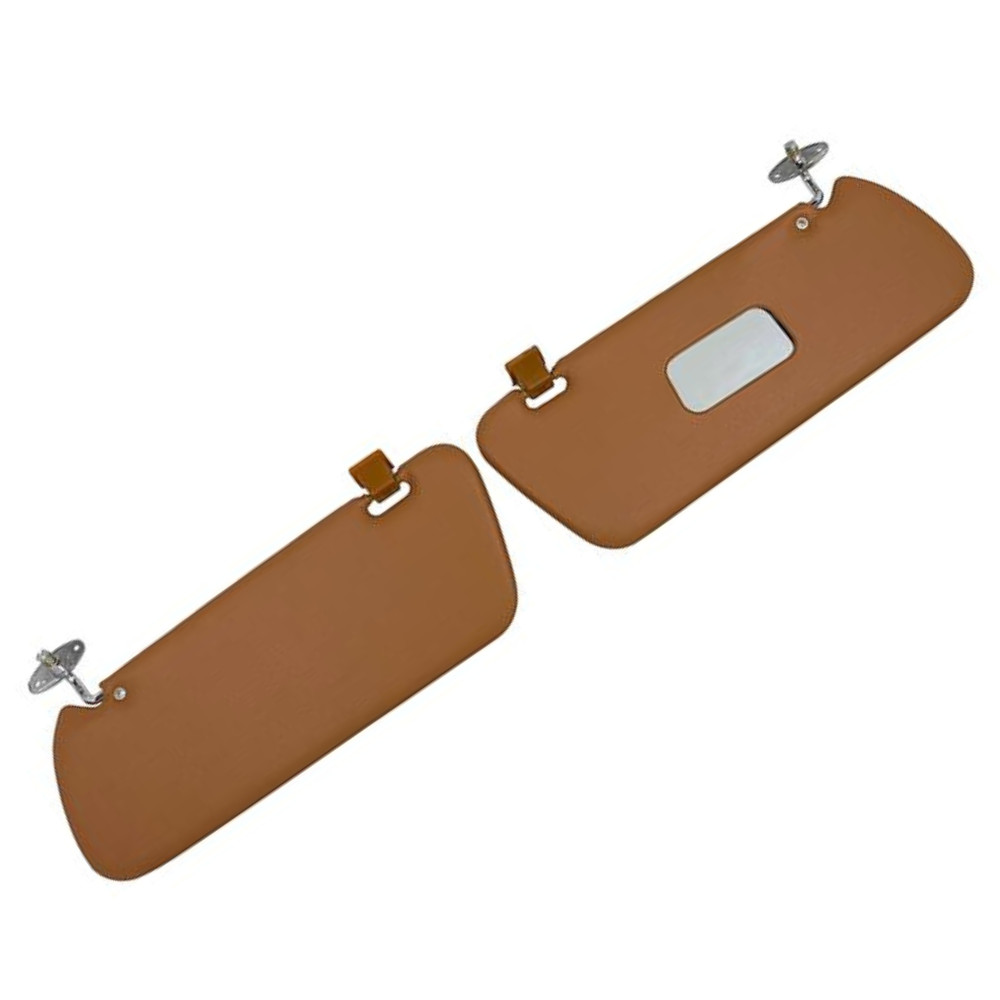 Sun visors with clips . For Mercedes W113 Pagoda Tobacco 250SL 280SL.1968-71.LHD