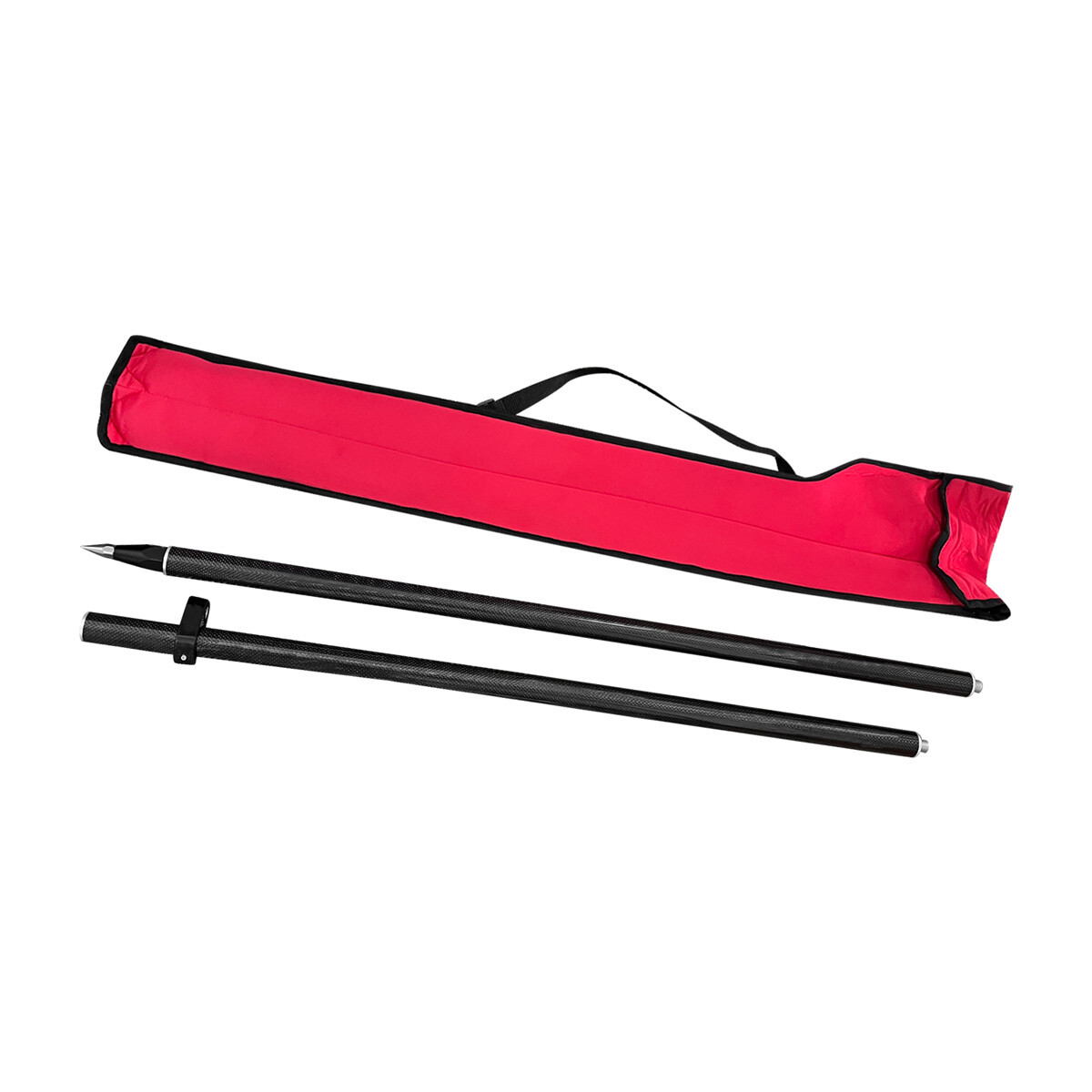 GPS RTK Rod 2M Carbon Fibre Pole 5/8X11 Thread For Prism Total Station Surveying