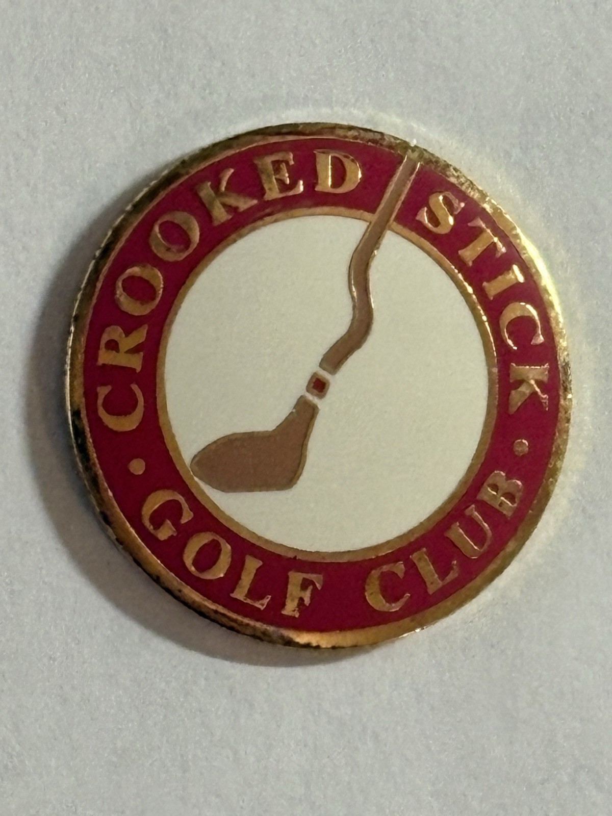 Crooked Stick Golf Club 1" Coin Style Golf Marker - Carmel, Indiana - A Beauty!