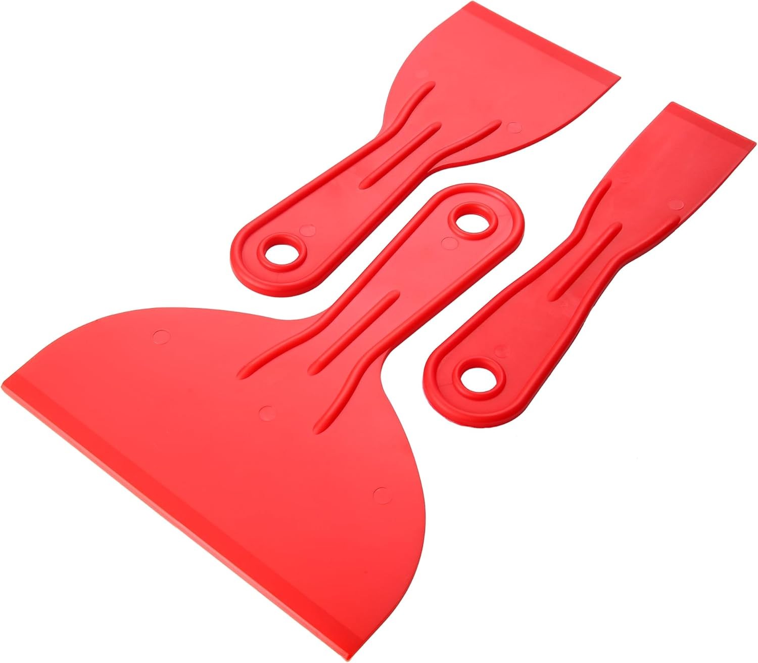 3 Pcs Putty Knife,Flexible Plastic Paint Scraper Tool for Spackling,Spreader, Sp