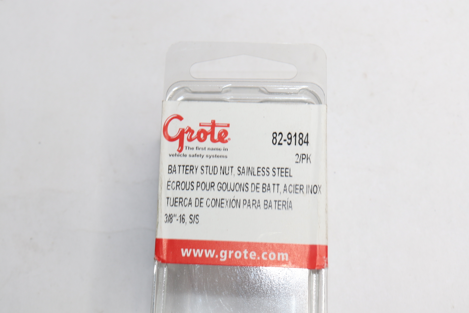 Grote Battery Stud Nut Stainless Steel 3/8"-16 82-9184