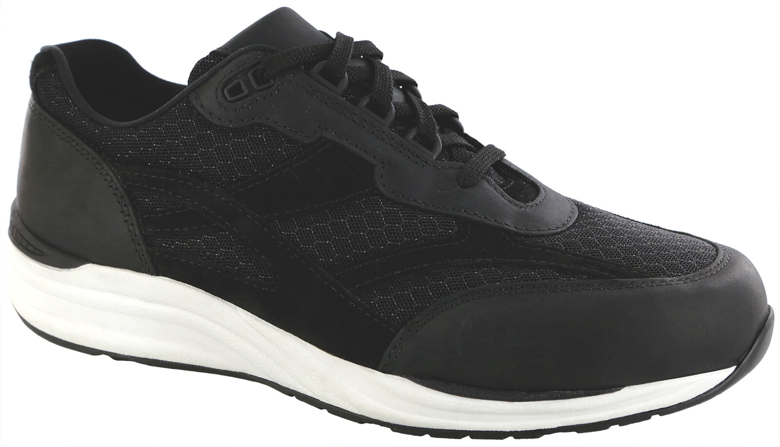 SAS Men's Shoes Journey Mesh Nova Black Comfort Sneaker Many Sizes And Widths