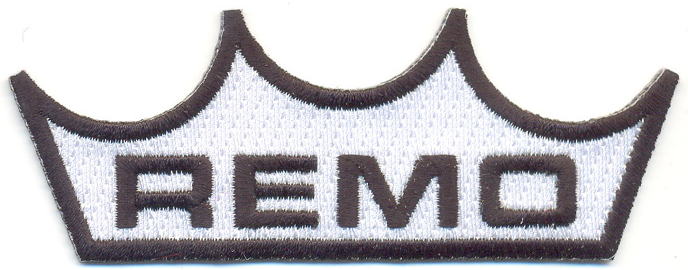 Remo Embroidered Iron On Patch Badge Drums Drum Set Drummer Percussionist