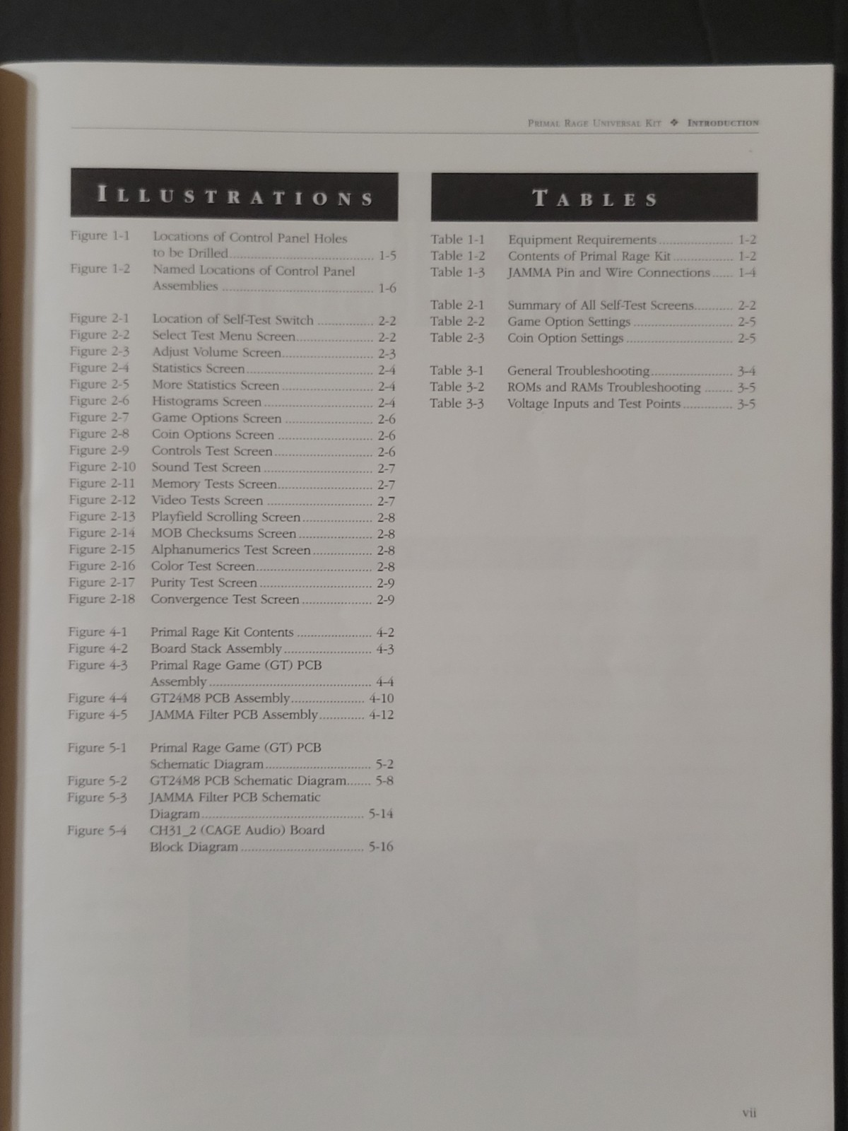 Vintage 1994 Original Atari Primal Rage Arcade Game Operator's Manual Schematics