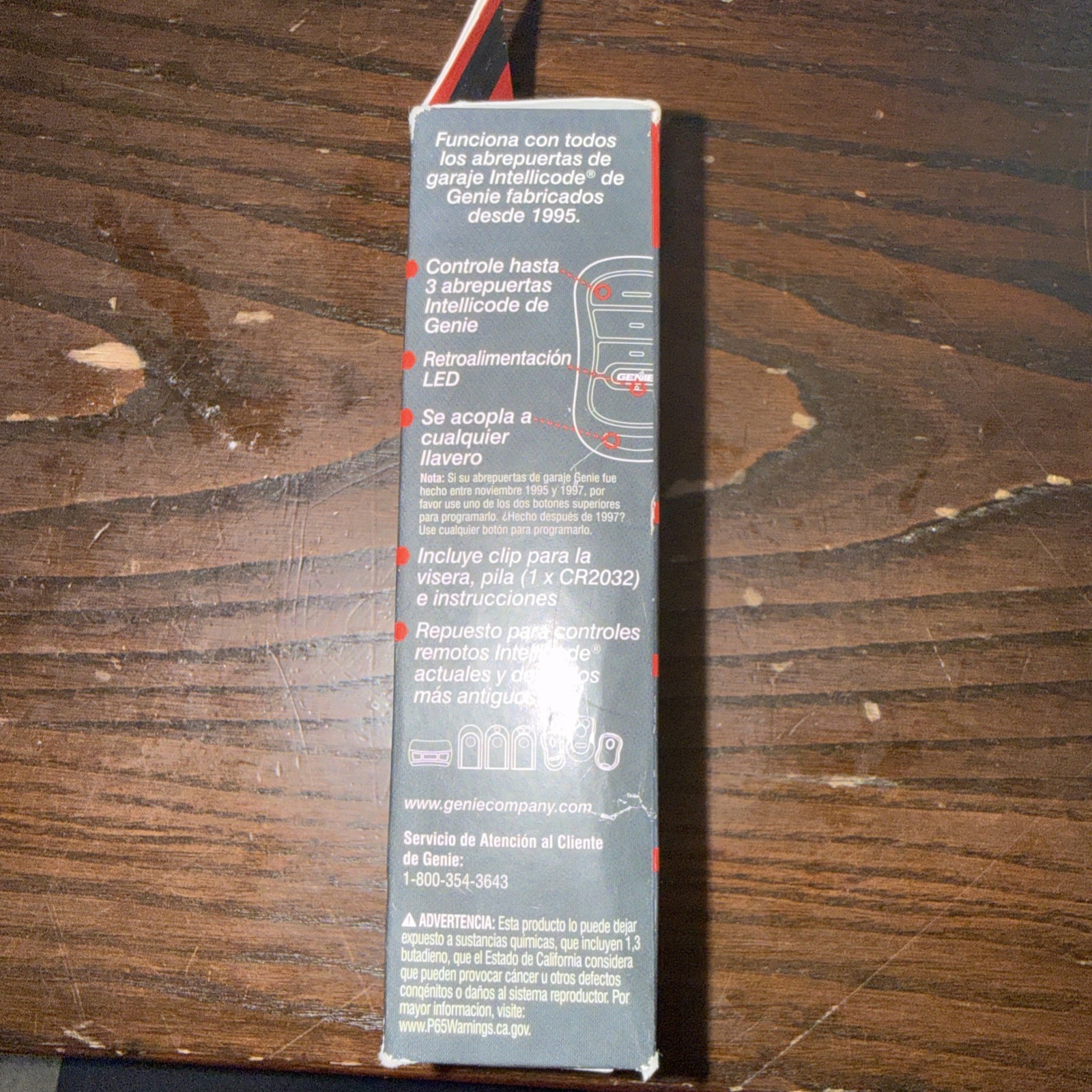 Genie 3 Button Remote MODEL G3T-R #37330R New 7446