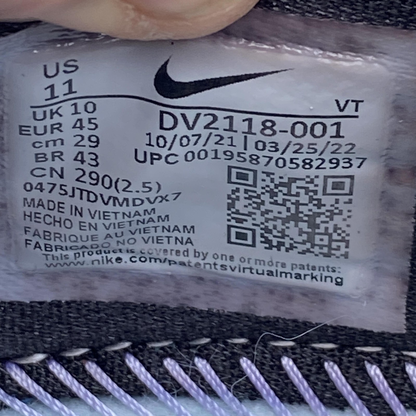 Nike Air VaporMax 2021 Flyknit Shoes Mens 11 Black Yellow Sneakers DV2118-001