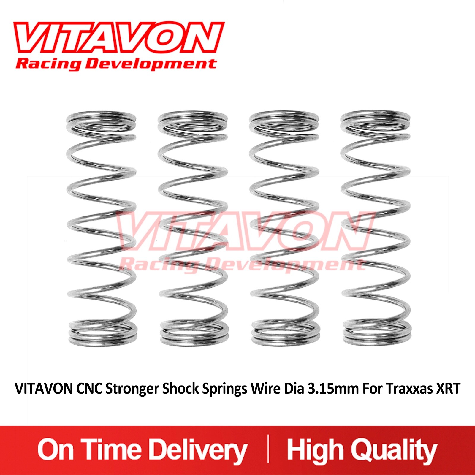 Vitavon CNC Stronger Shock Springs Wire Dia 3.15mm for Traxxas XRT  3 colors