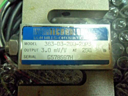 Intertechnology 363-D3-500-20P3 Load Cell