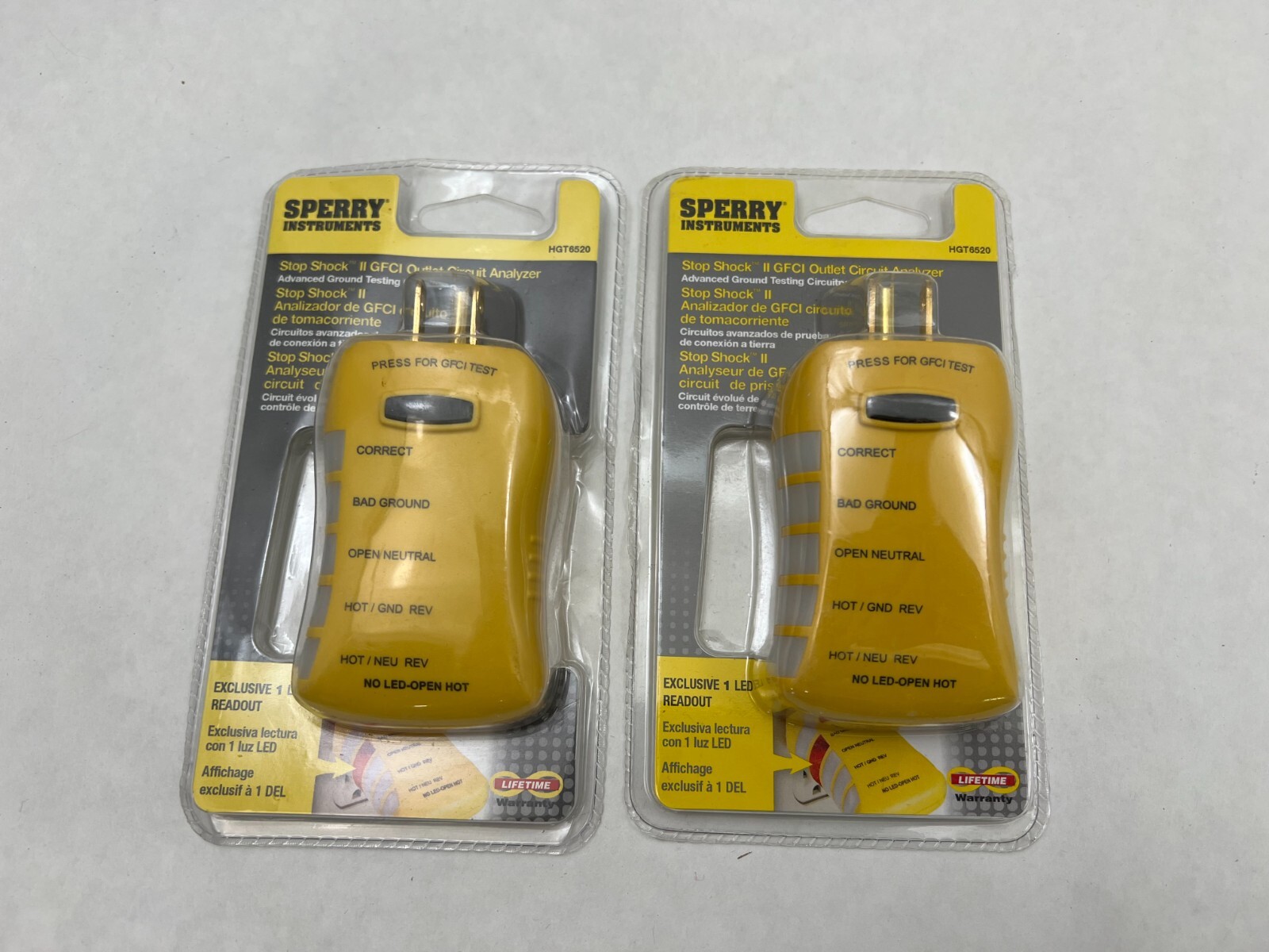 Sperry HGT6520 NIB Lot Of 2 GFCI Outlet Circuit Analyzer See Pics #B10