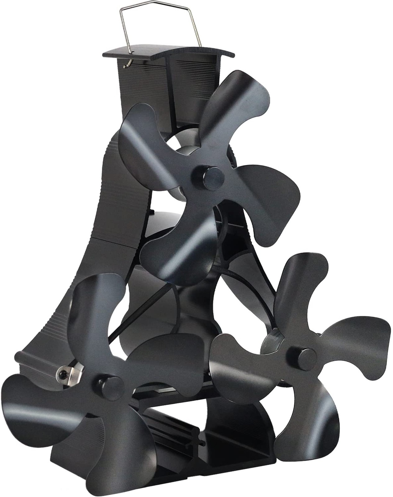 VODA Wood Stove Fan Heat Powered 12 Blades Fireplace Fan, Large Stove Top Fan...