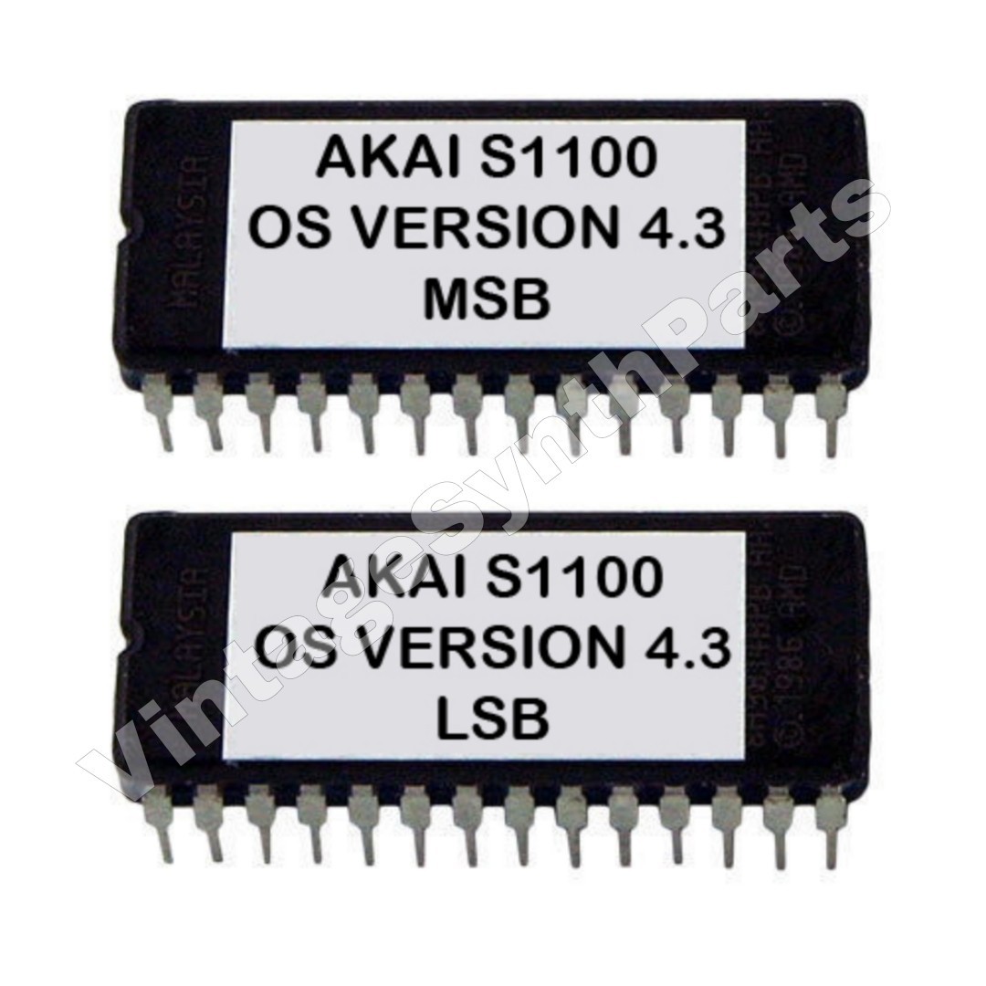 Akai S1100 Latest Operating System 4.3 Eprom Upgrade Update OS Firmware S-1100